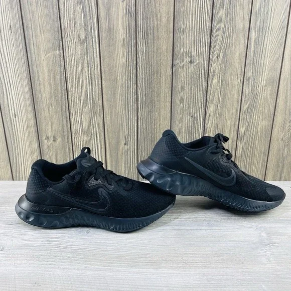 Nike Renew Run 2 Shoes Men's 11  Triple Black Low Top Athletic Running Sneakers - Picture 8 of 16